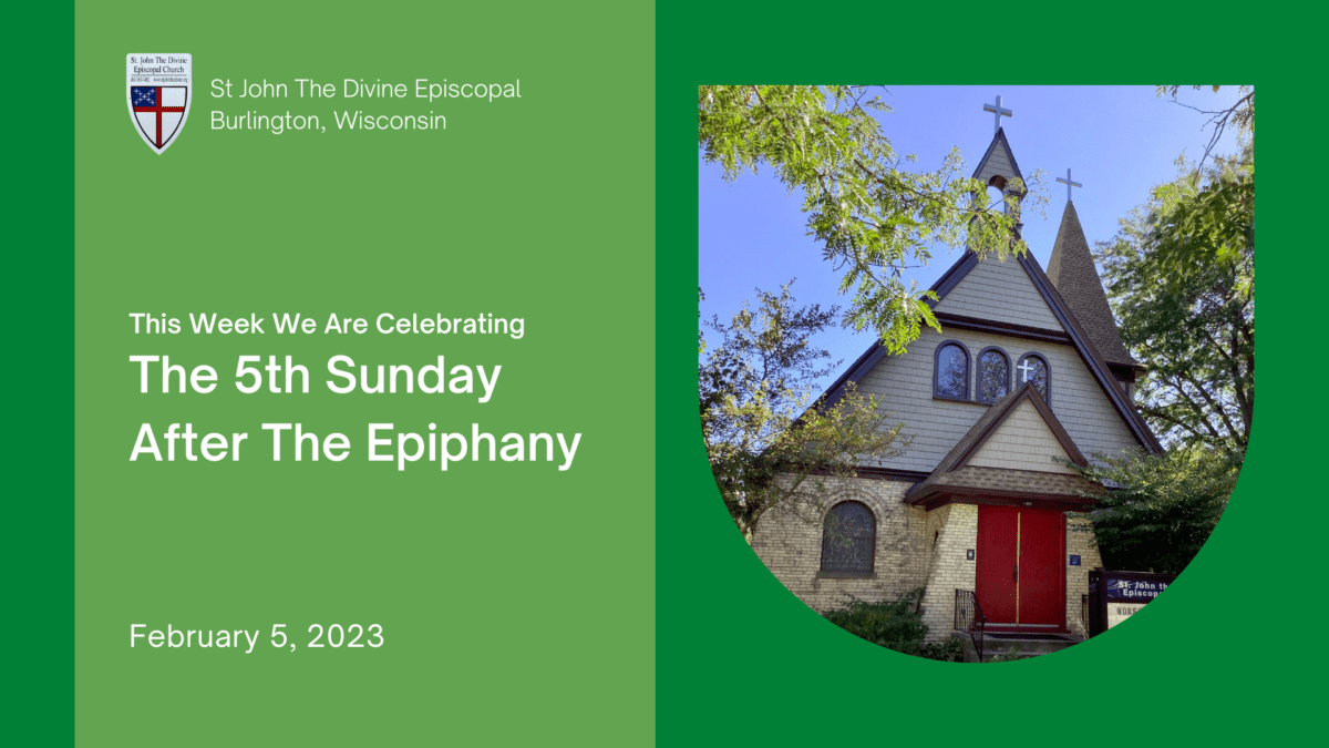 5th Sunday after Epiphany 2023