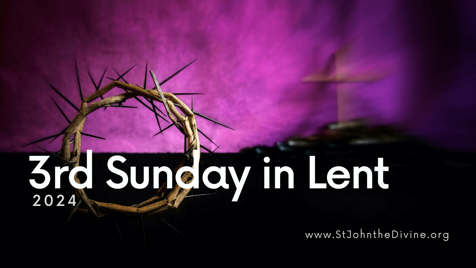 3rd Sunday in Lent 2024 title card.