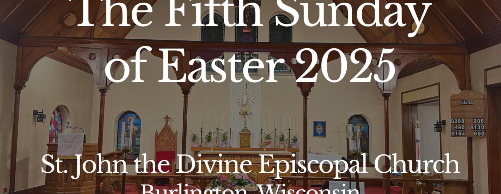 The Fifth Sunday of Easter 2025 title card