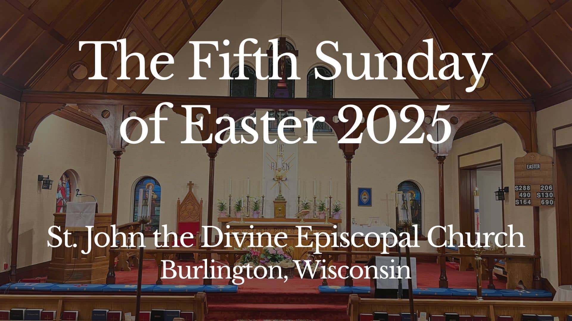 The Fifth Sunday of Easter 2025 title card
